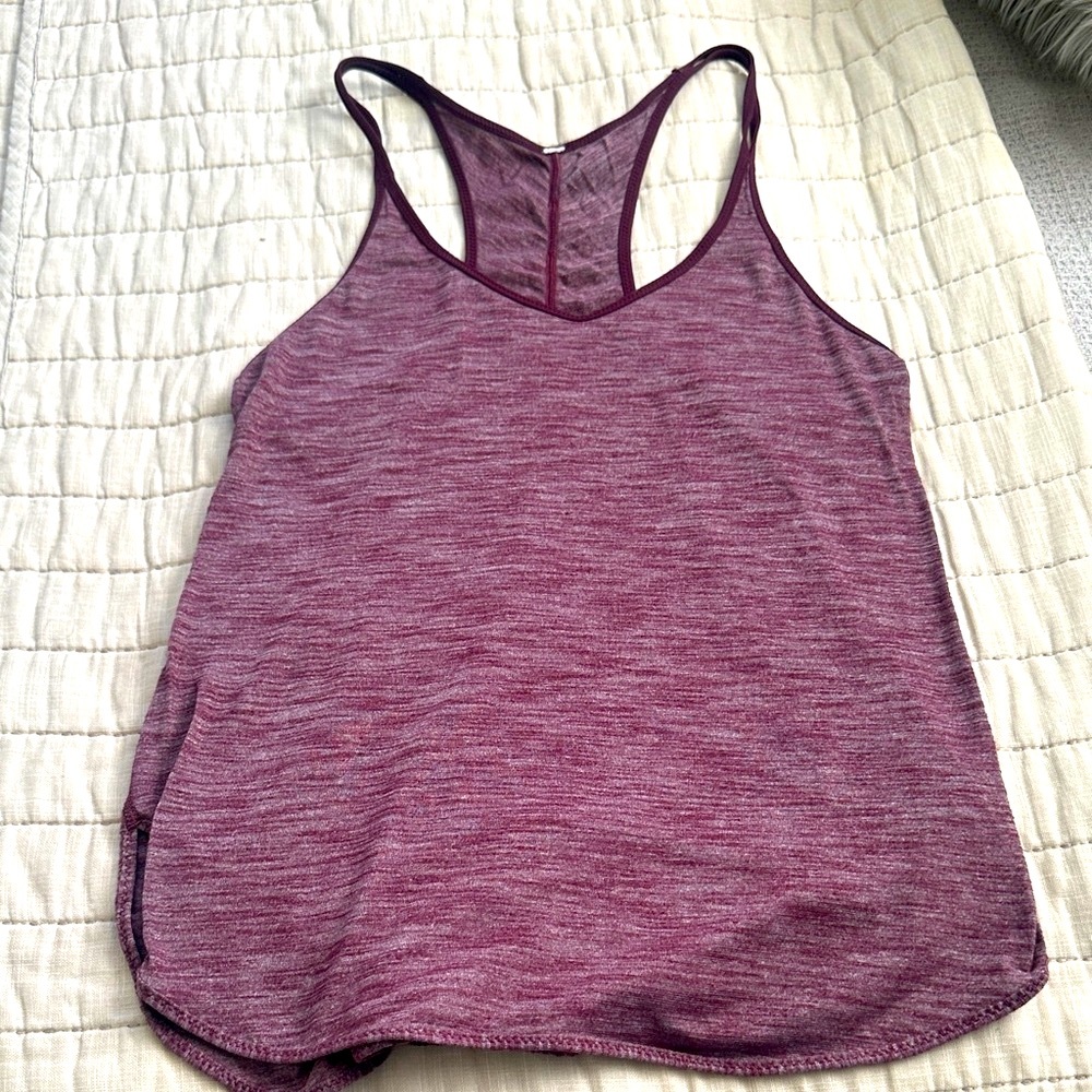lululemon athletica Maroon Tank Top